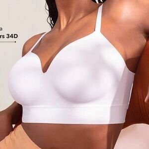 Truekind Bra Supportive Comfort Wireless Shaping White Size XL